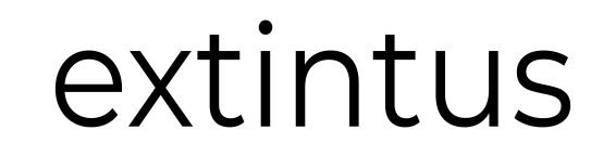Extintus text logo